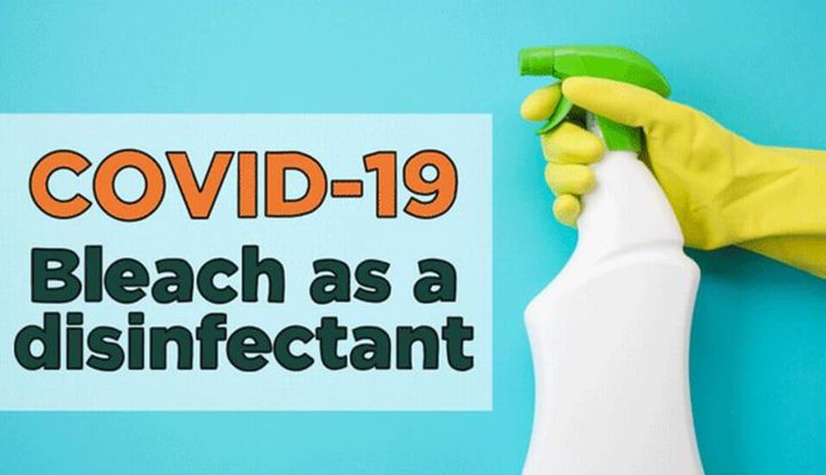 COVID-19: Bleach as a disinfectant