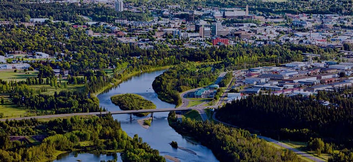 Red Deer skyline